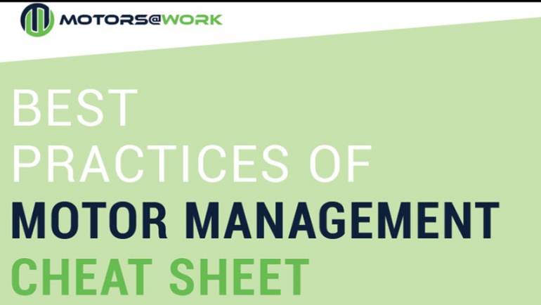 Best Practices of Motor Management Cheat Sheet